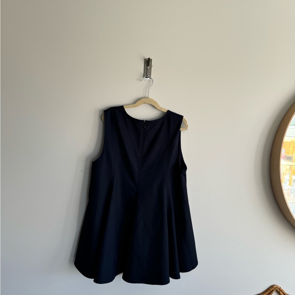 Club Monaco medium peplum navy blouse… - Picture 7 of 8